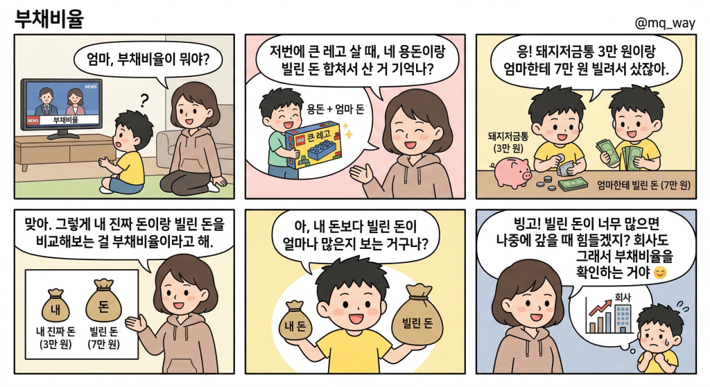 [부채비율]을 자녀에게 설명하는 법