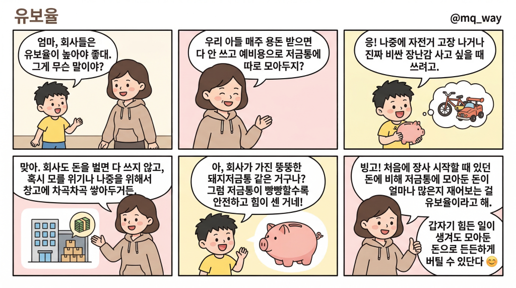 [유보율]을 자녀에게 설명하는 법