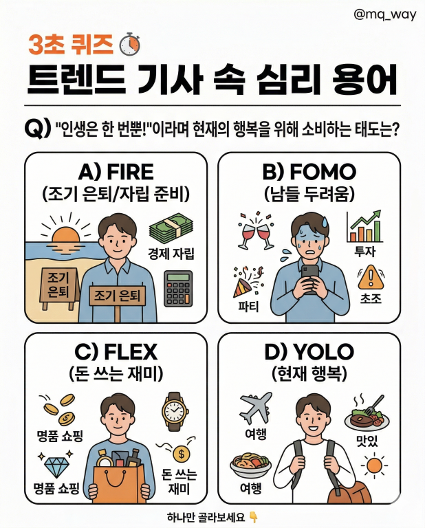 요즘 소비나 라이프스타일 기사에 자주 나오는데 은근 헷갈리죠.