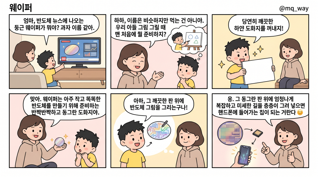 [웨이퍼]을 자녀에게 설명하는 법