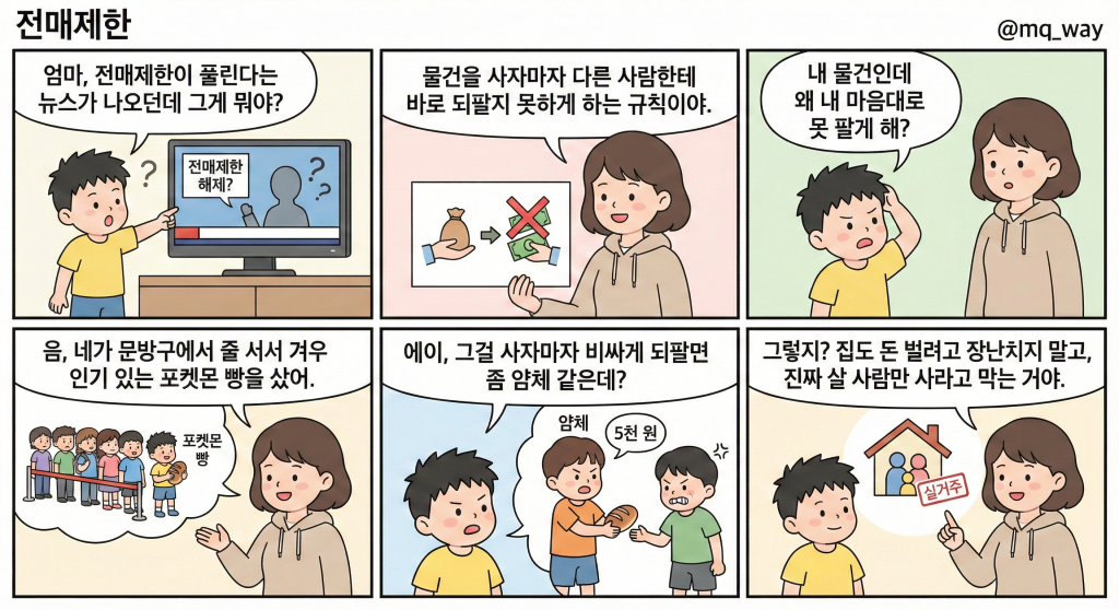 [전매제한]을 자녀에게 설명하는 법