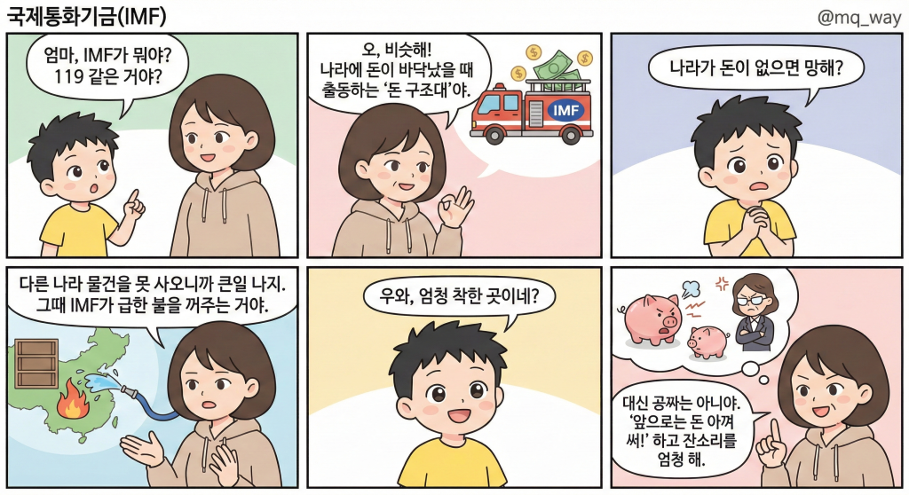[국제통화기금(IMF)]을 자녀에게 설명하는 법