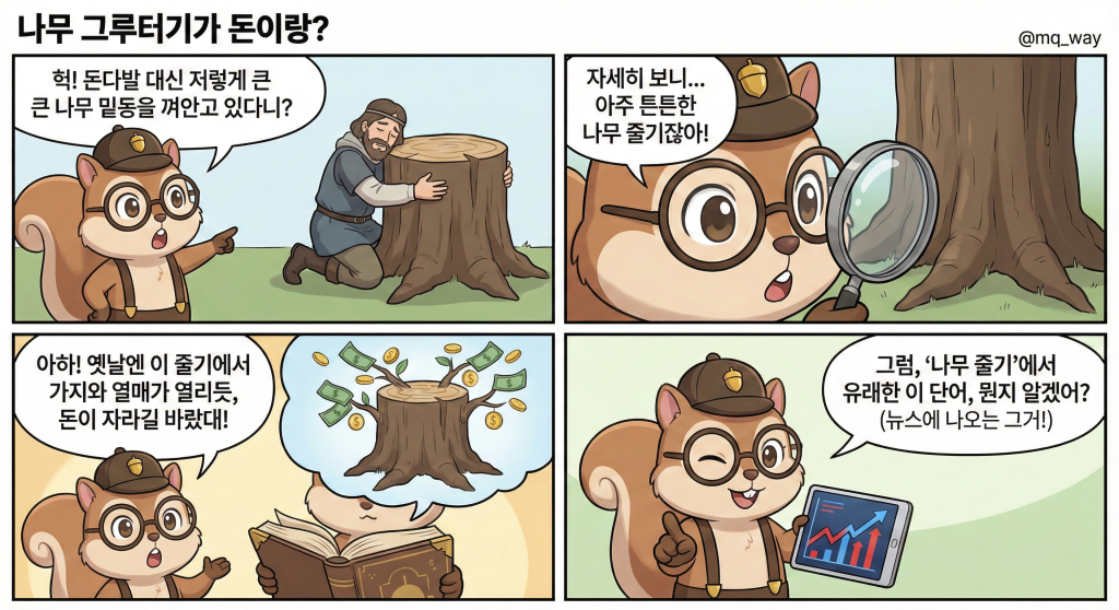 🕵️‍♀️ 나무 그루터기가 돈이랑 무슨 상관일까?