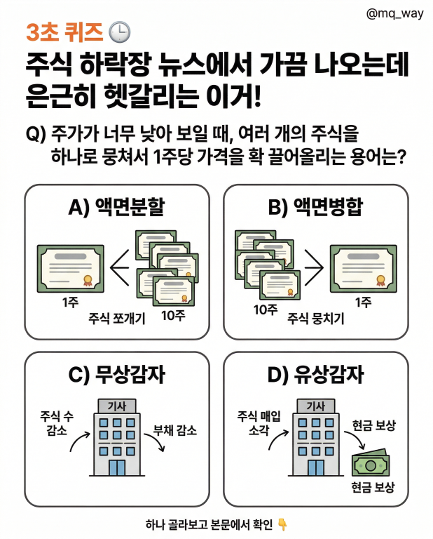 주식 하락장 뉴스에서 가끔 나오는데 은근히 헷갈리는 이거