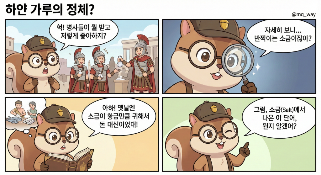 🕵️‍♀️ 로마 병사들이 소중하게 챙긴 하얀 가루의 정체는?