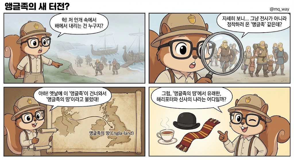 🕵️‍♀️ 바다 건너온 '앵글' 사람들의 나라는?