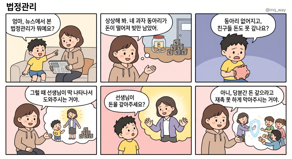 [법정관리]을 자녀에게 설명하는 법