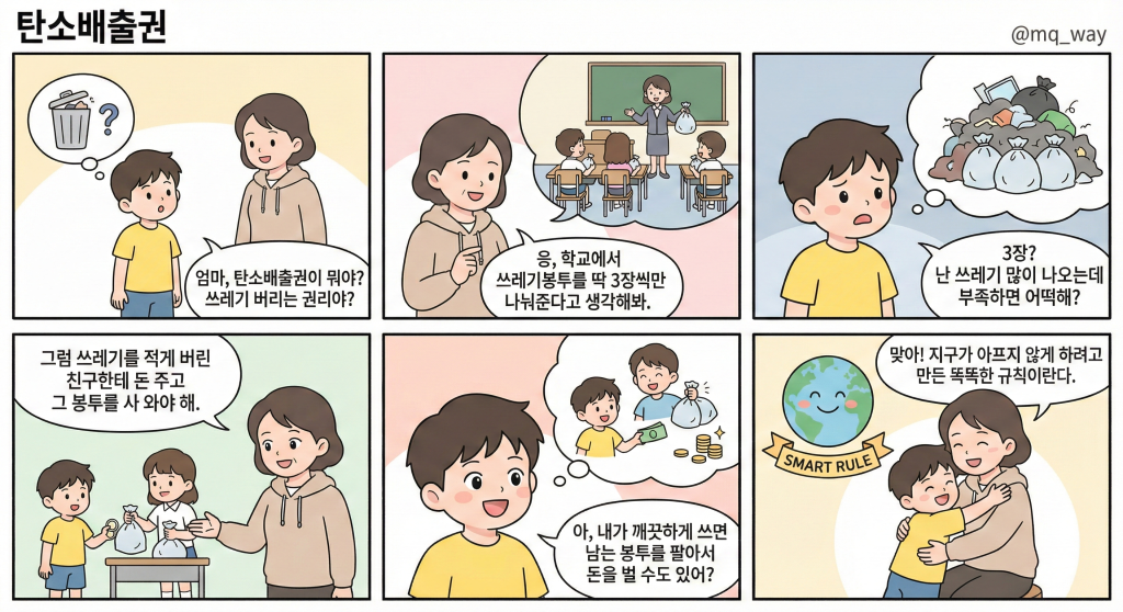 [탄소배출권]을 자녀에게 설명하는 법