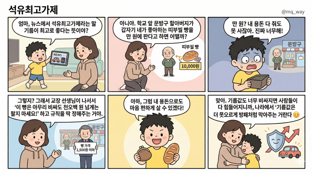 [석유최고가제]을 자녀에게 설명하는 법