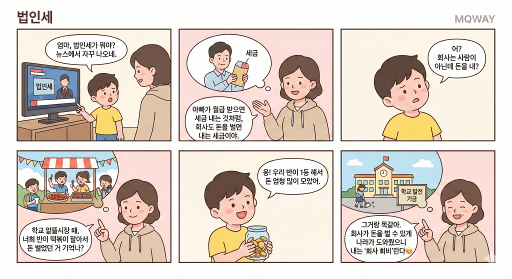 [법인세]을 자녀에게 설명하는 법